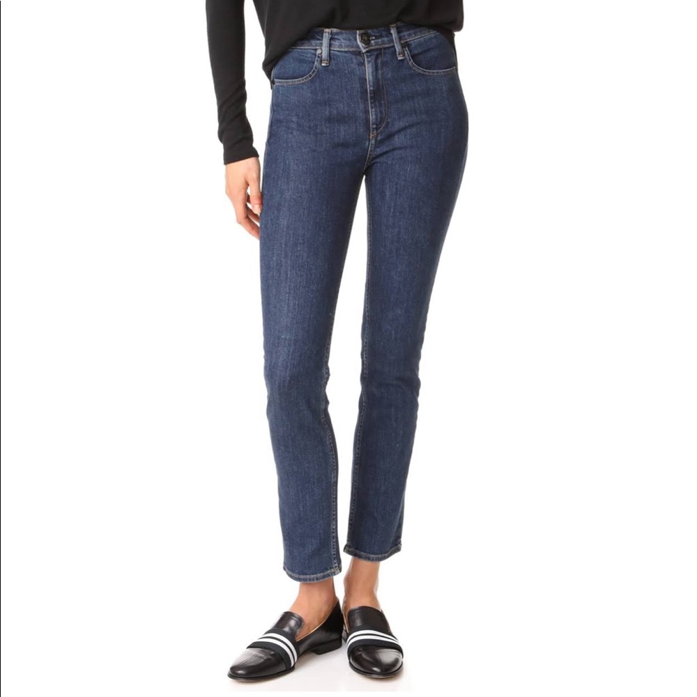 Rag & Bone Dark Wash High Waisted Jeans